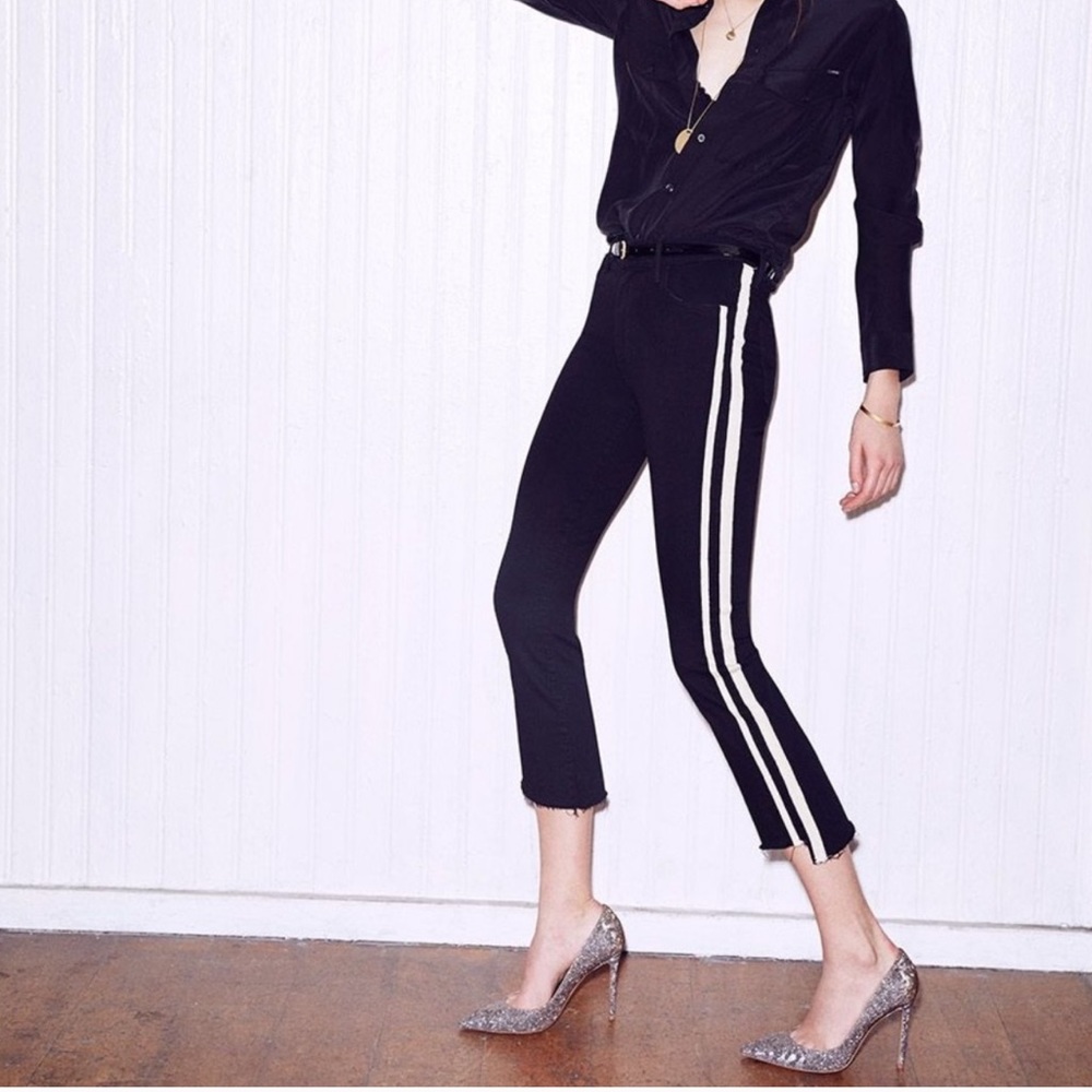 NWT MOTHER Insider Crop Step Fray GuiltyRacer Jean